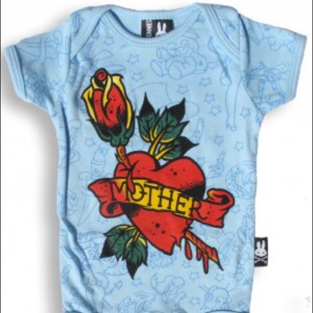 Mother Tattoo Style Baby Bodysuit One Piece